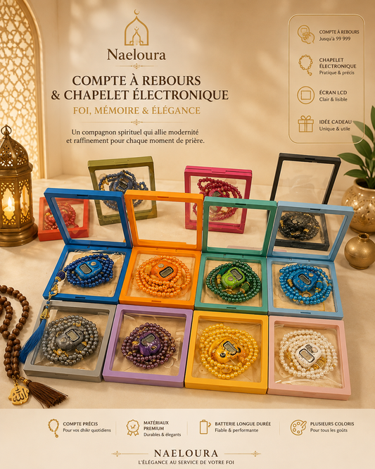 Tasbih en Perles avec Coffret Cadeau