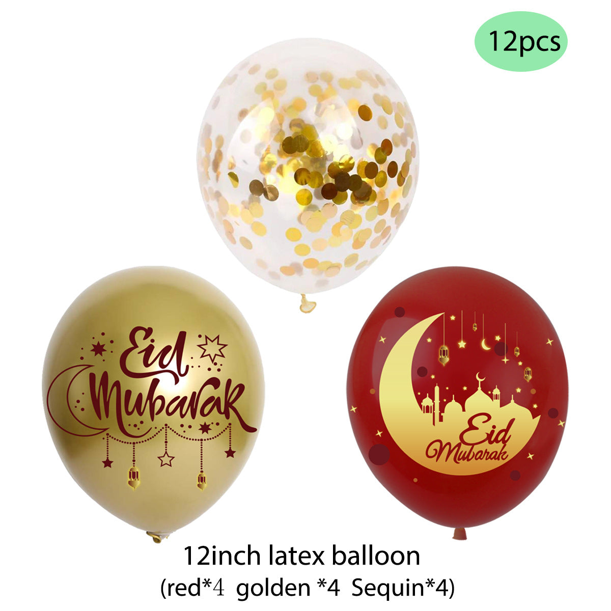 Kit fête Ramadan avec guirlande et décor de gâteau