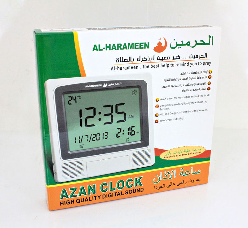 Horloge de bureau avec écran LCD et alarme