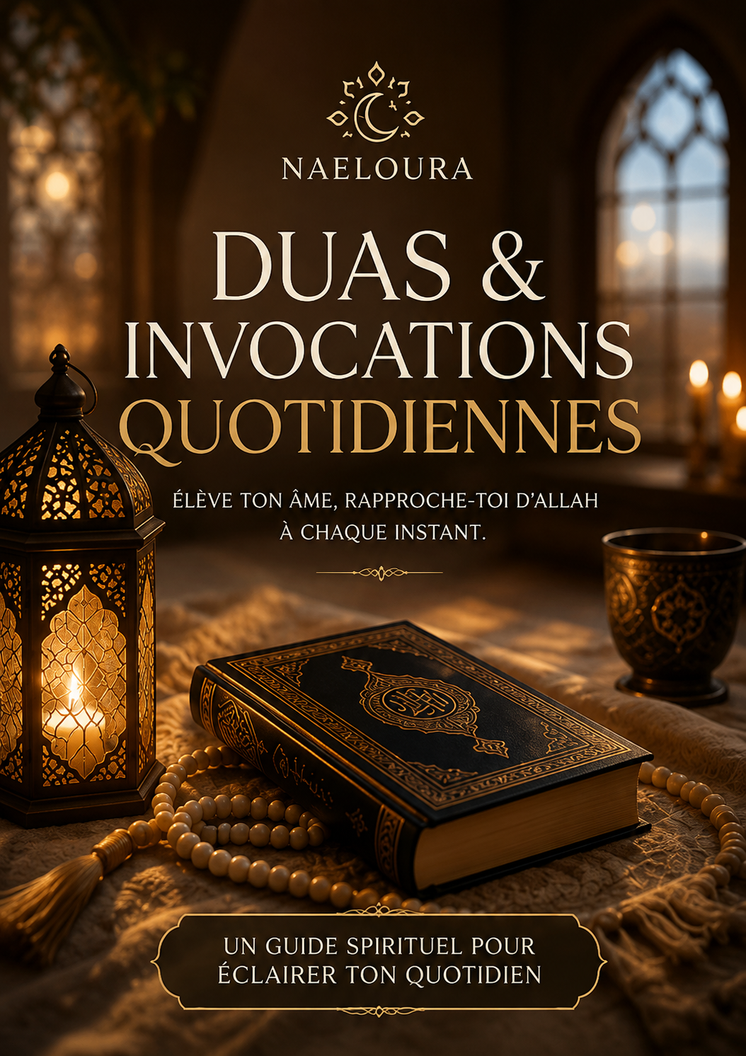 Couverture ebook Duas et Invocations Quotidiennes Naeloura