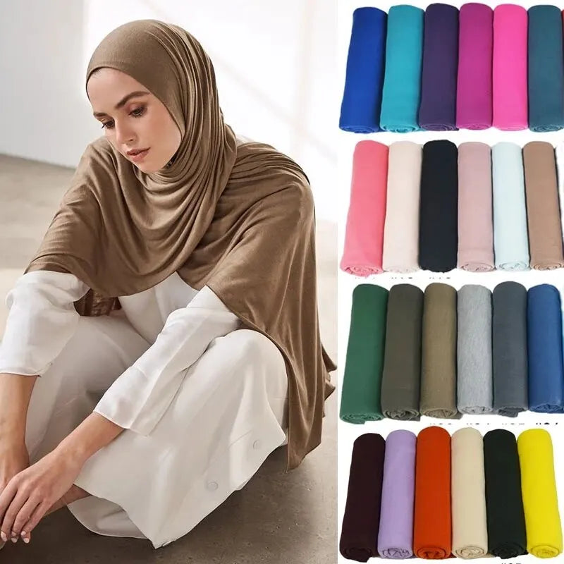 Hijab jersey coton doux 180 cm Naeloura — vue secondaire 2