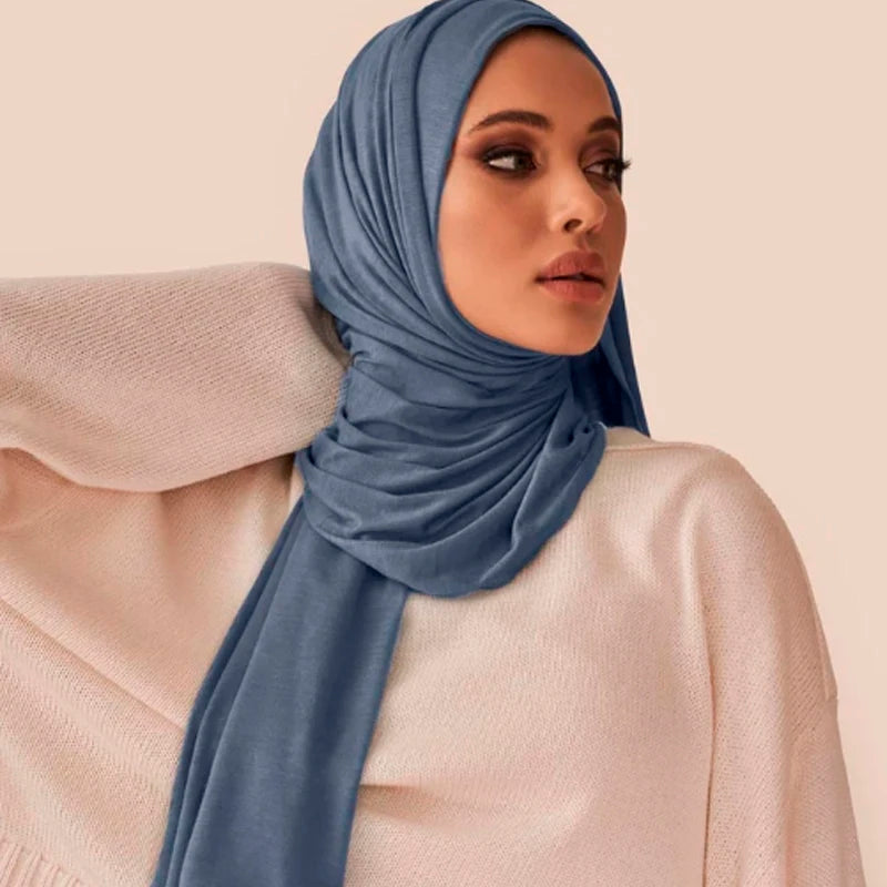 Hijab jersey coton doux 180 cm Naeloura — vue secondaire 4