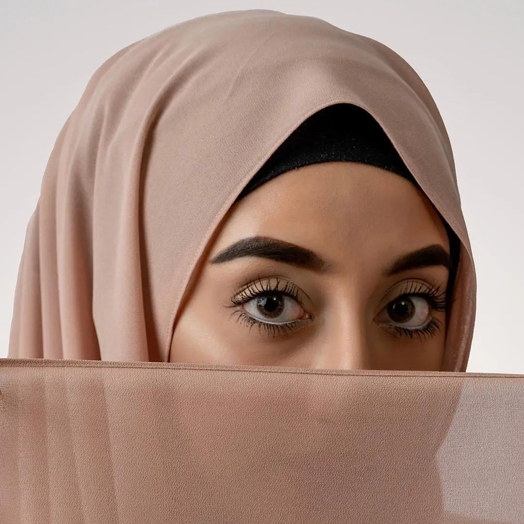 Foulard hijab mousseline prêt-à-porter 70x180 cm Naeloura — vue secondaire 4