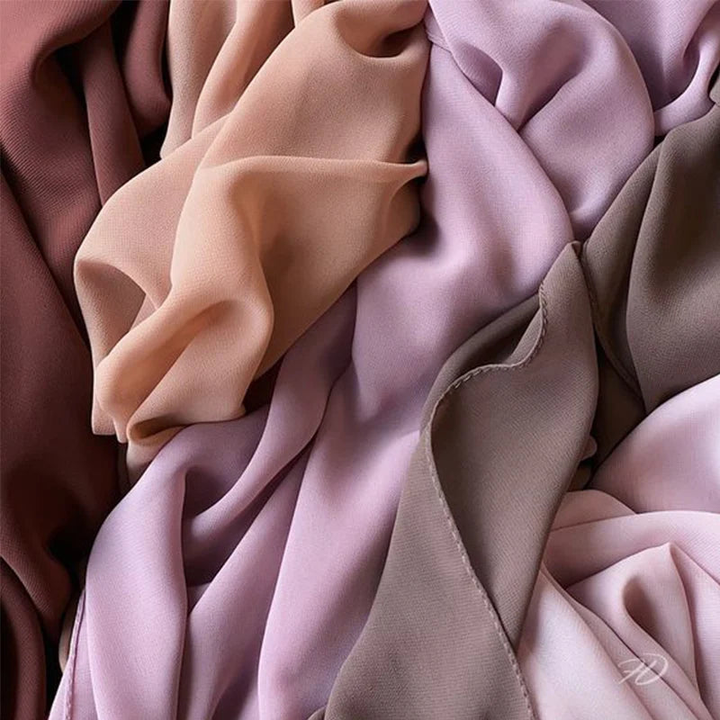 Foulard hijab mousseline prêt-à-porter 70x180 cm Naeloura — vue secondaire 6