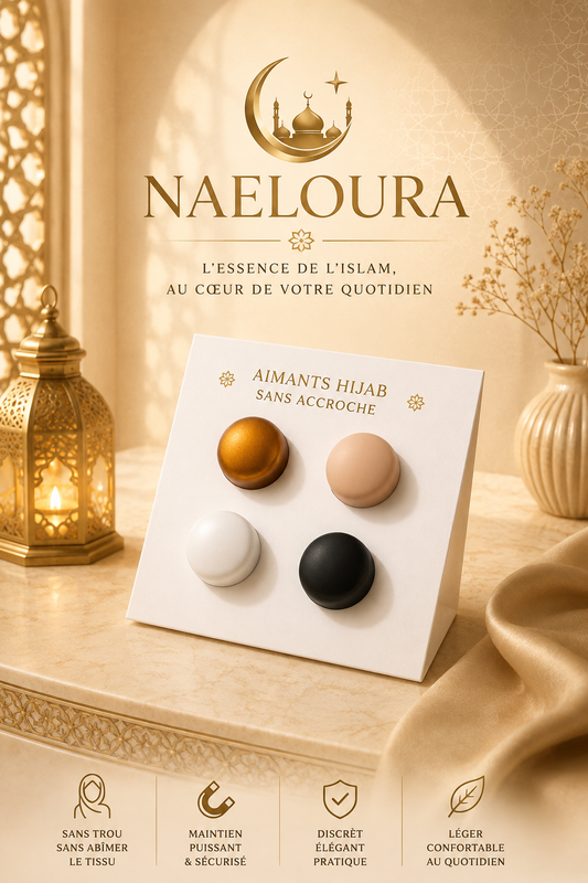 Broche magnétique hijab sans trou Naeloura — vue secondaire 2