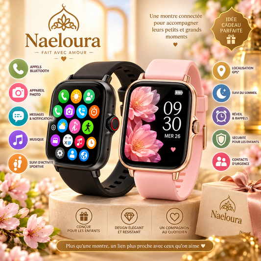 Montre connectée élégante à écran tactile | Naeloura