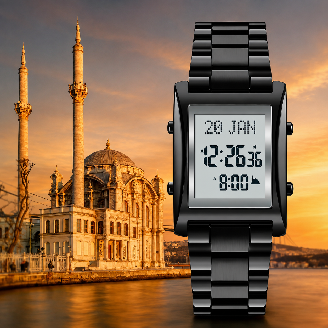 Montre Azan Premium Qibla Naeloura — vue secondaire 9