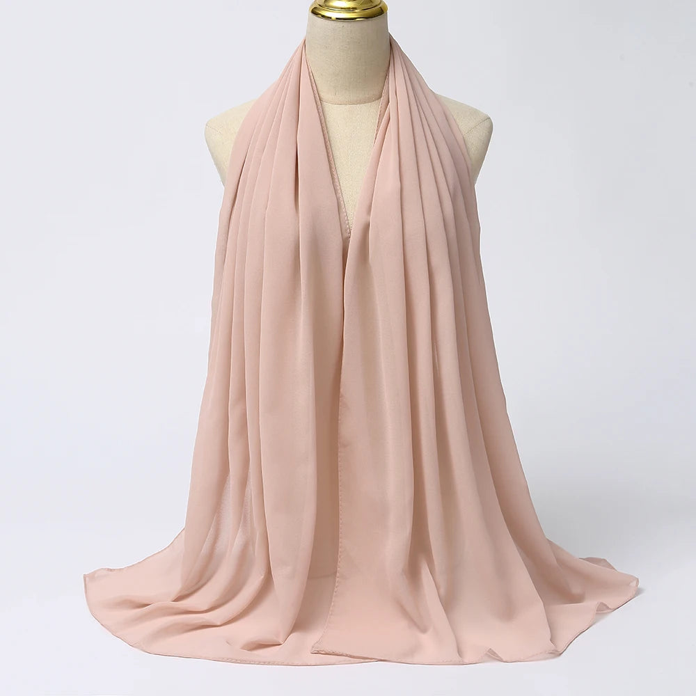Hijab mousseline chiffon 175x70 cm Naeloura — vue secondaire 39