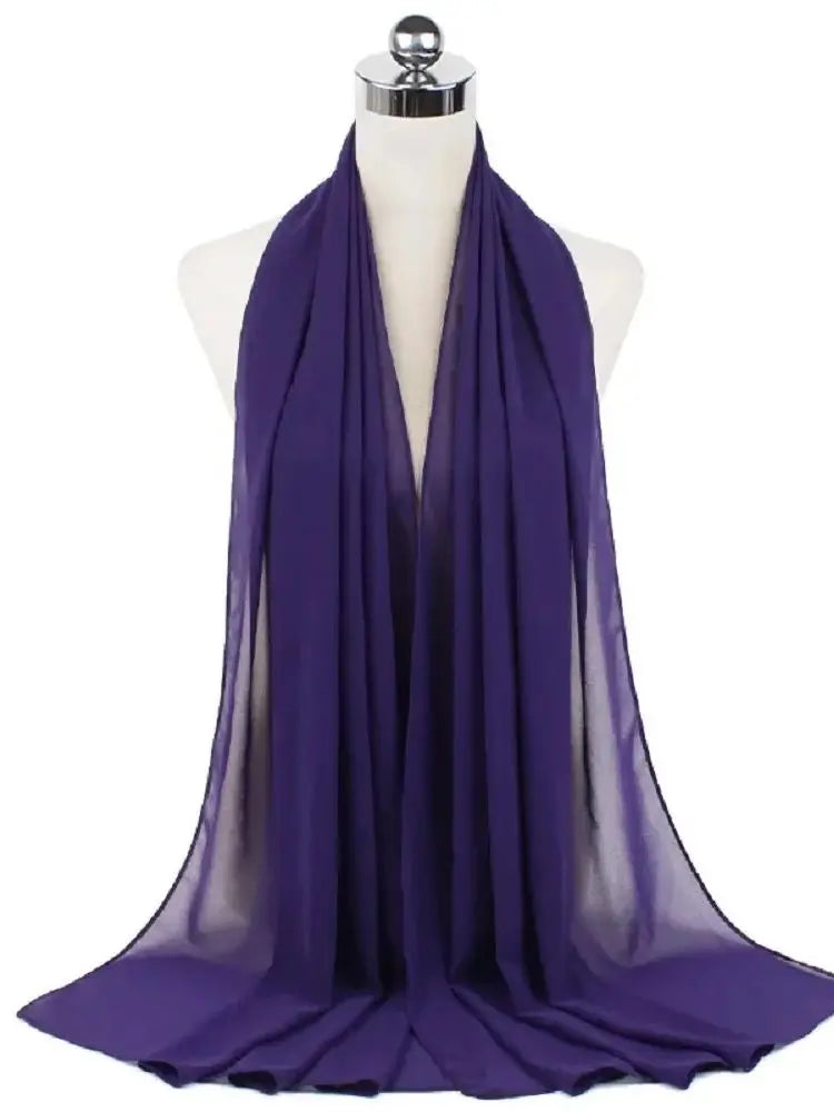 Foulard hijab mousseline prêt-à-porter 70x180 cm Naeloura — vue secondaire 39