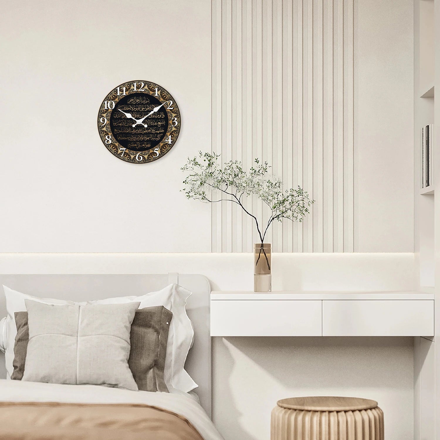 Horloge murale islamique en bois Naeloura — vue secondaire 6