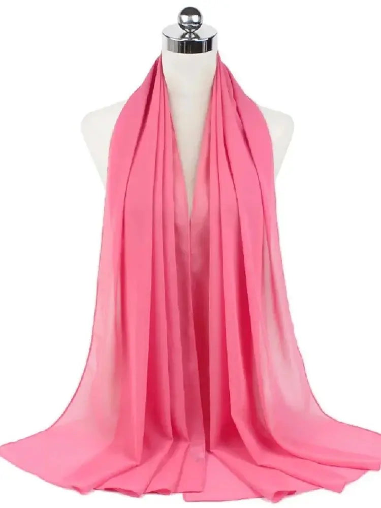 Foulard hijab mousseline prêt-à-porter 70x180 cm Naeloura — vue secondaire 68