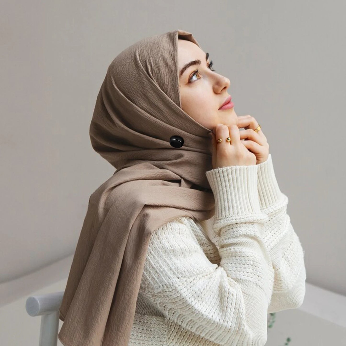 Lot de 4 aimants magnétiques pour hijab Naeloura — vue secondaire 4