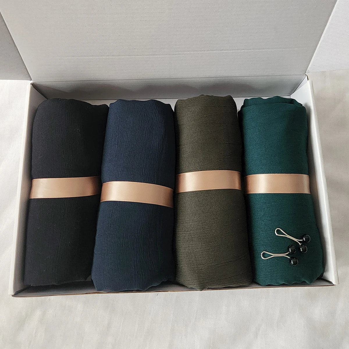 Lot de 4 hijabs coton froissé Naeloura — vue secondaire 6