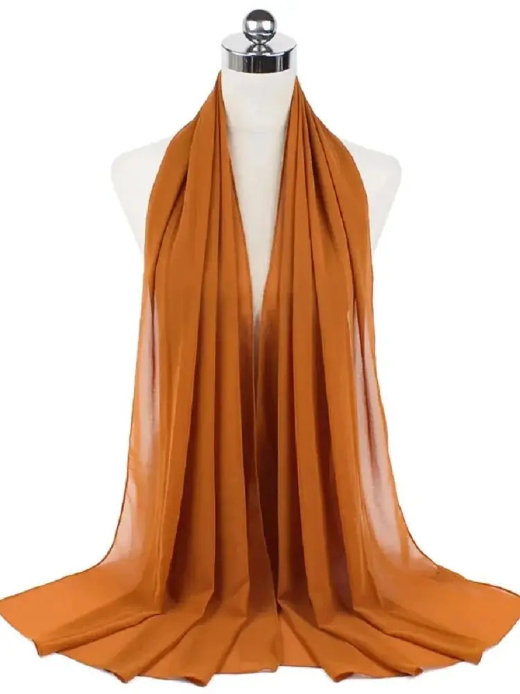 Foulard hijab mousseline prêt-à-porter 70x180 cm Naeloura — vue secondaire 44