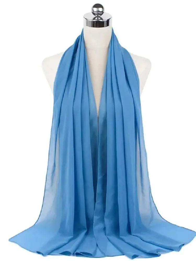 Foulard hijab mousseline prêt-à-porter 70x180 cm Naeloura — vue secondaire 25