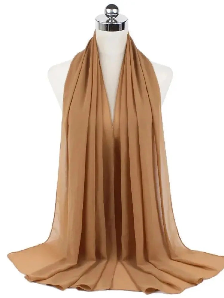 Foulard hijab mousseline prêt-à-porter 70x180 cm Naeloura — vue secondaire 24