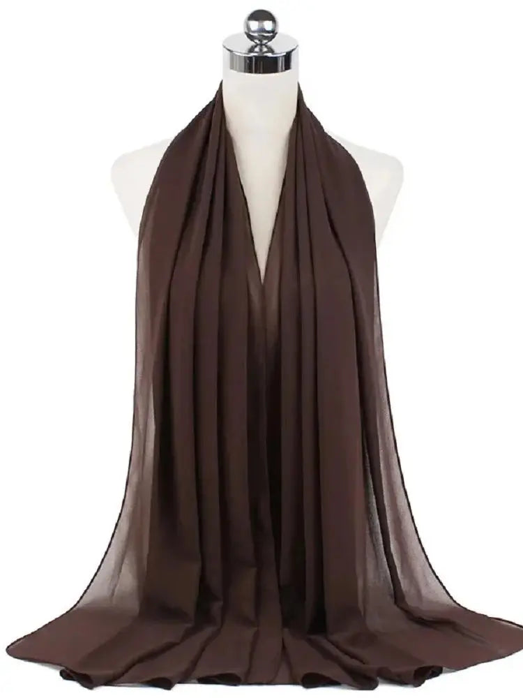 Foulard hijab mousseline prêt-à-porter 70x180 cm Naeloura — vue secondaire 12