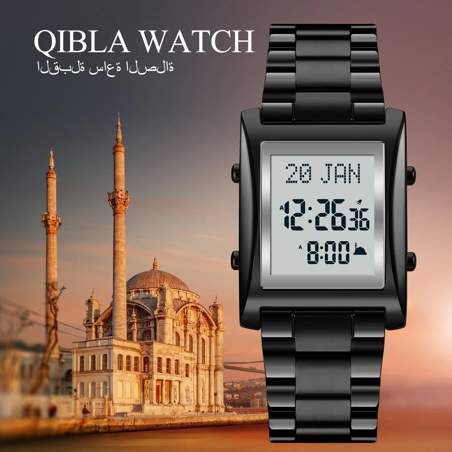 Montre Azan Premium Qibla Naeloura — vue secondaire 5