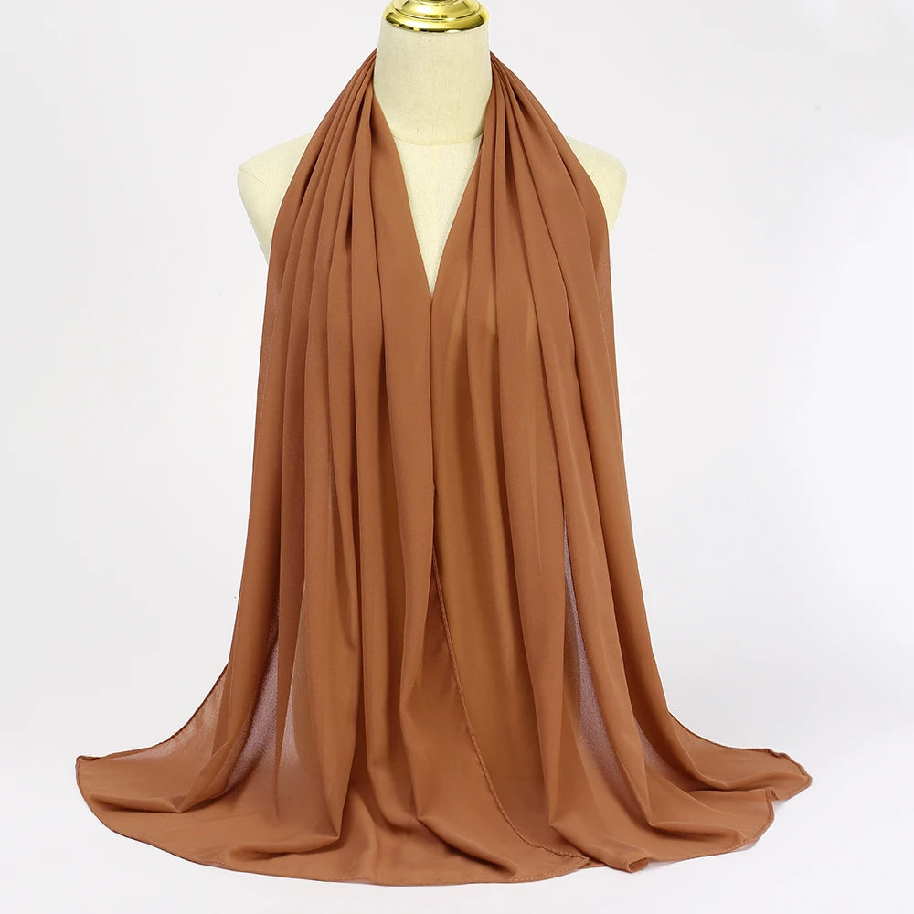 Hijab mousseline chiffon 175x70 cm Naeloura — vue secondaire 67