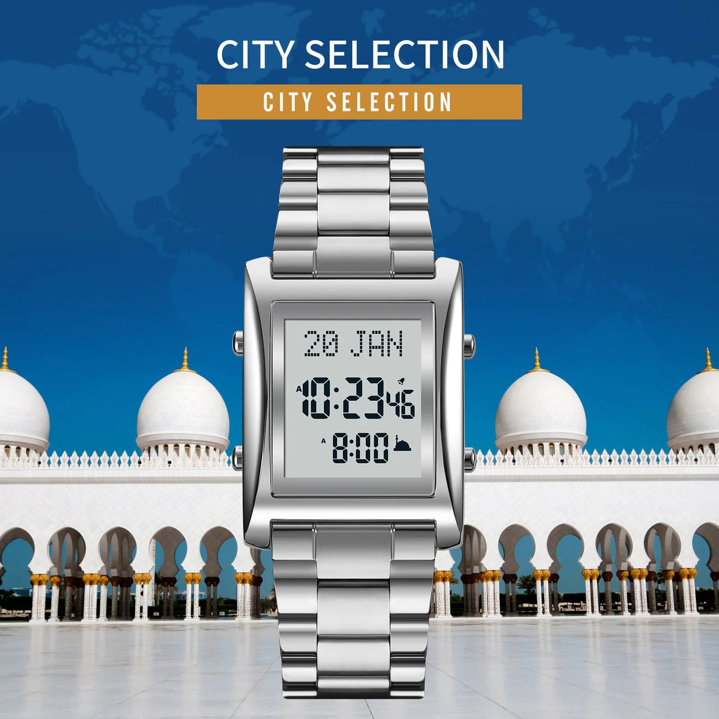 Montre Azan Premium Qibla Naeloura — vue secondaire 7