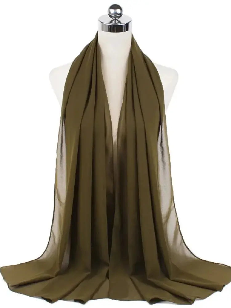 Foulard hijab mousseline prêt-à-porter 70x180 cm Naeloura — vue secondaire 47