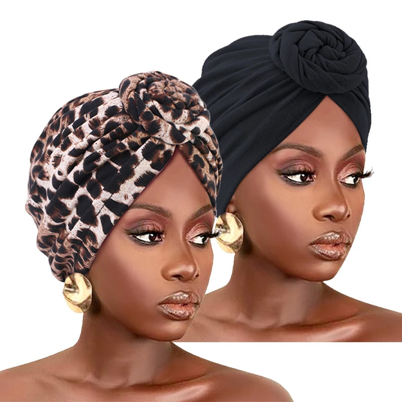 Lot de 2 bonnets turban imprimés Naeloura — vue secondaire 11