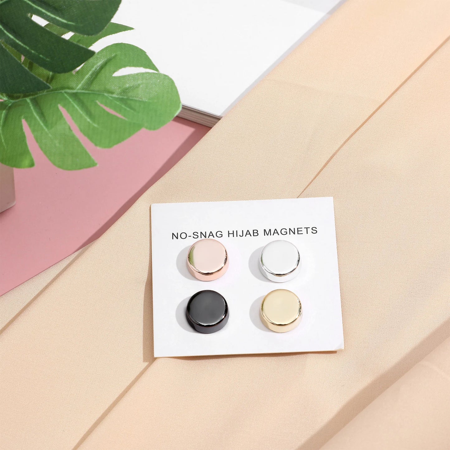 Lot de 4 aimants magnétiques pour hijab Naeloura — vue secondaire 3