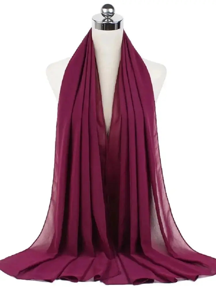 Foulard hijab mousseline prêt-à-porter 70x180 cm Naeloura — vue secondaire 57