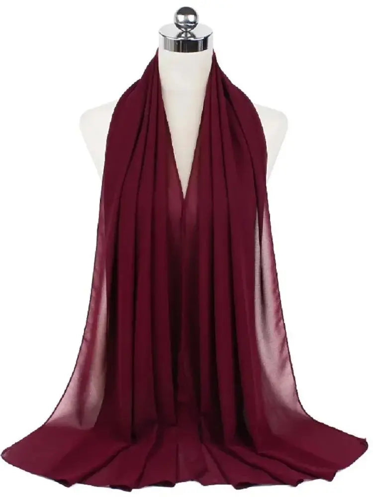 Foulard hijab mousseline prêt-à-porter 70x180 cm Naeloura — vue secondaire 18