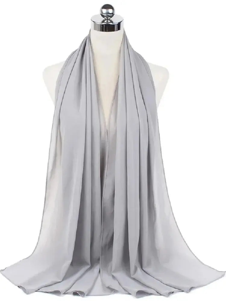 Foulard hijab mousseline prêt-à-porter 70x180 cm Naeloura — vue secondaire 27