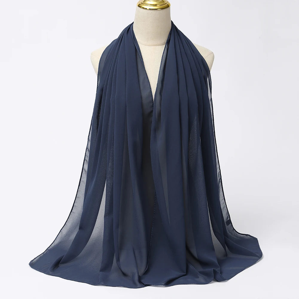 Hijab mousseline chiffon 175x70 cm Naeloura — vue secondaire 24
