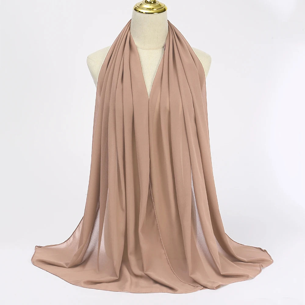 Hijab mousseline chiffon 175x70 cm Naeloura — vue secondaire 38