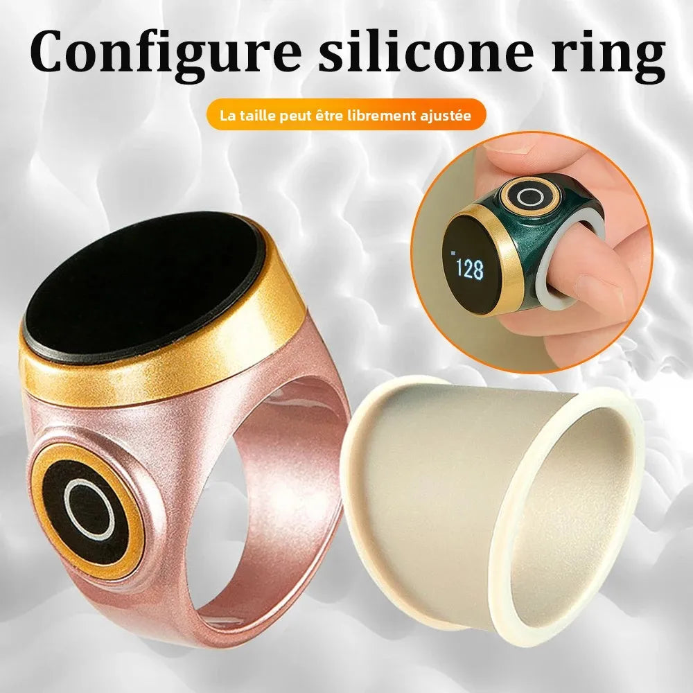 Bague tasbih tactile OLED compteur de zikr Naeloura — vue secondaire 5