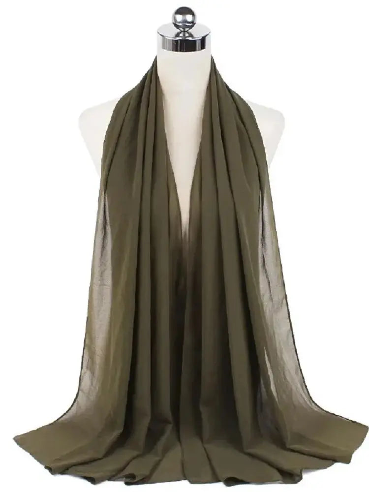 Foulard hijab mousseline prêt-à-porter 70x180 cm Naeloura — vue secondaire 31