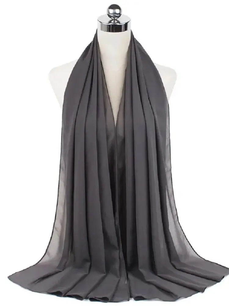 Foulard hijab mousseline prêt-à-porter 70x180 cm Naeloura — vue secondaire 36