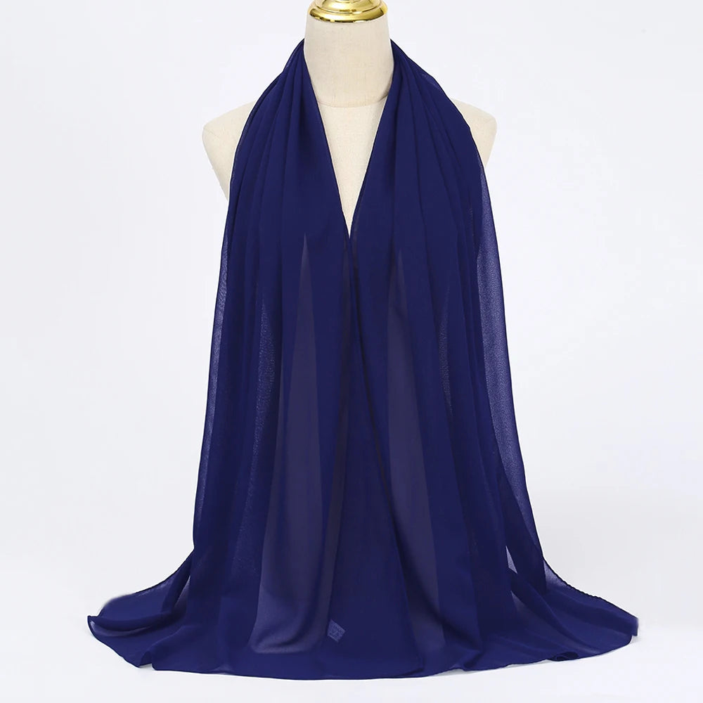 Hijab mousseline chiffon 175x70 cm Naeloura — vue secondaire 43