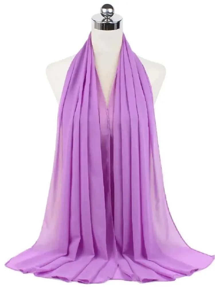 Foulard hijab mousseline prêt-à-porter 70x180 cm Naeloura — vue secondaire 32