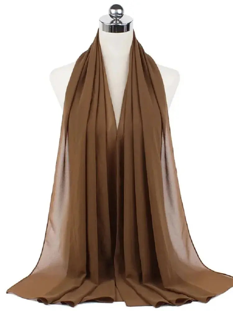 Foulard hijab mousseline prêt-à-porter 70x180 cm Naeloura — vue secondaire 45