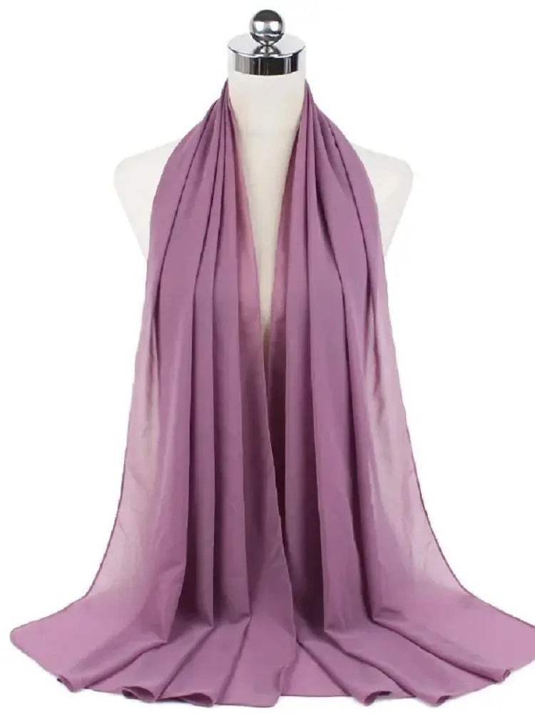 Foulard hijab mousseline prêt-à-porter 70x180 cm Naeloura — vue secondaire 67