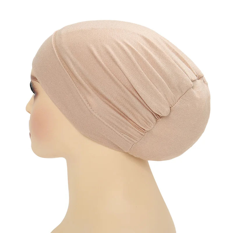 Bonnet sous-hijab modal extensible Naeloura — vue secondaire 3