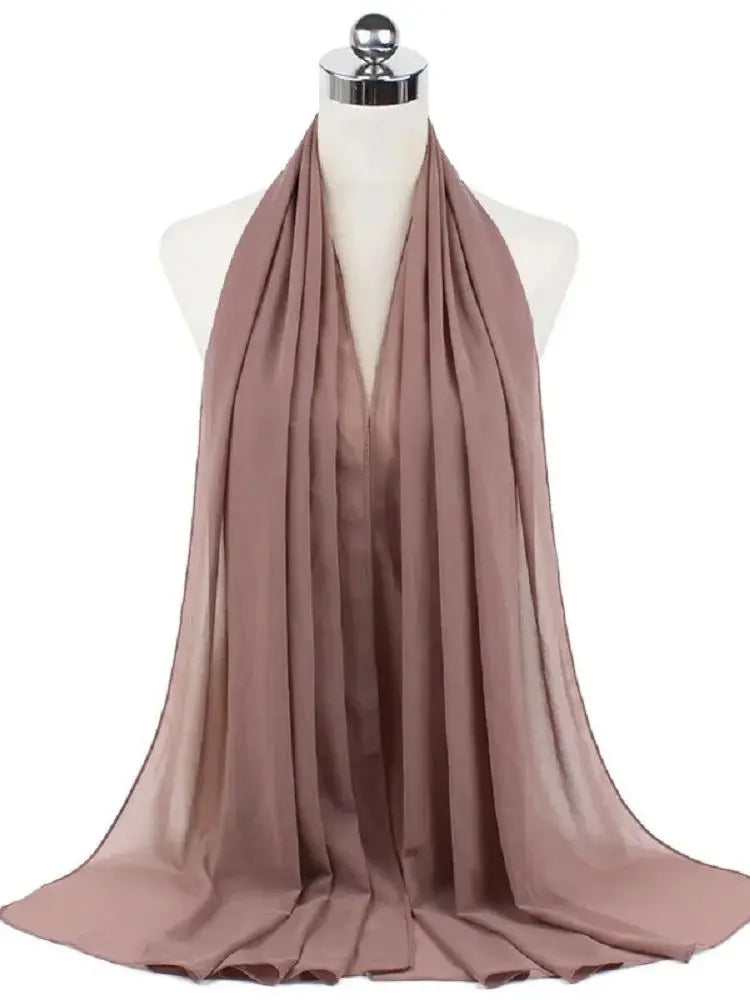 Foulard hijab mousseline prêt-à-porter 70x180 cm Naeloura — vue secondaire 66