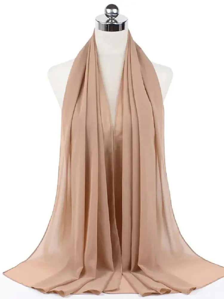 Foulard hijab mousseline prêt-à-porter 70x180 cm Naeloura — vue secondaire 29