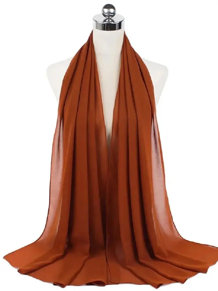 Foulard hijab mousseline prêt-à-porter 70x180 cm Naeloura — vue secondaire 10