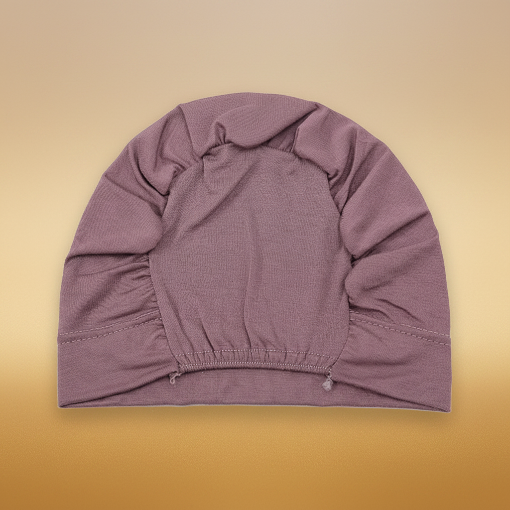 Bonnet hijab fond beige doré