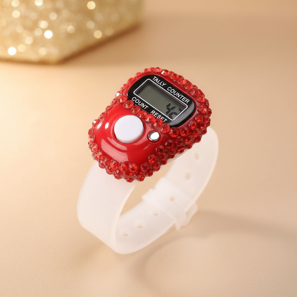 Compteur fond beige doré