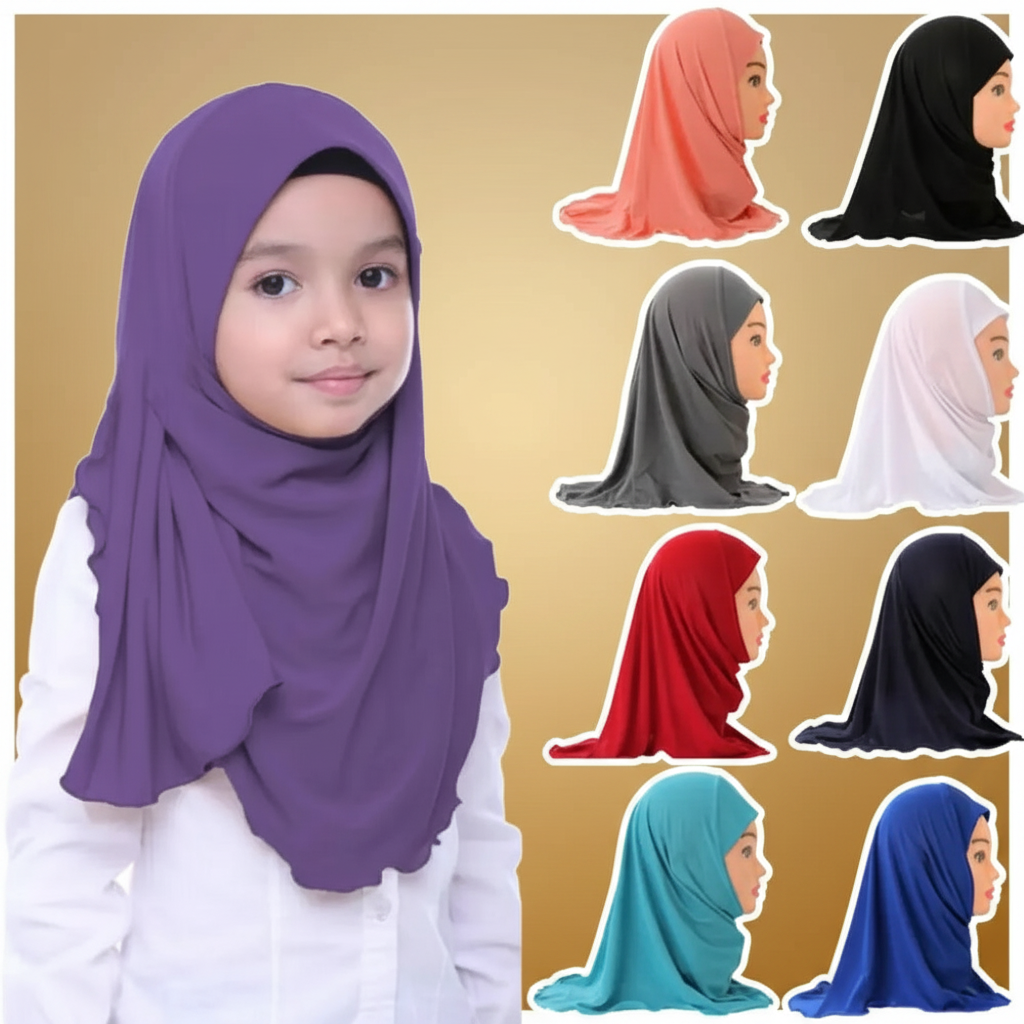 Hijab enfant 50 cm pour fille Naeloura — vue secondaire 2